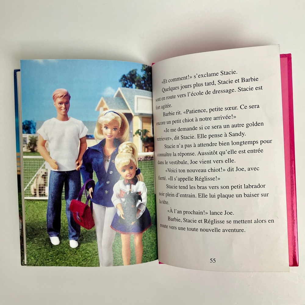 90s Vintage Barbie French Childrens Book "Mon meilleur ami" Livre 1999 Mattel - Picture 11 of 11